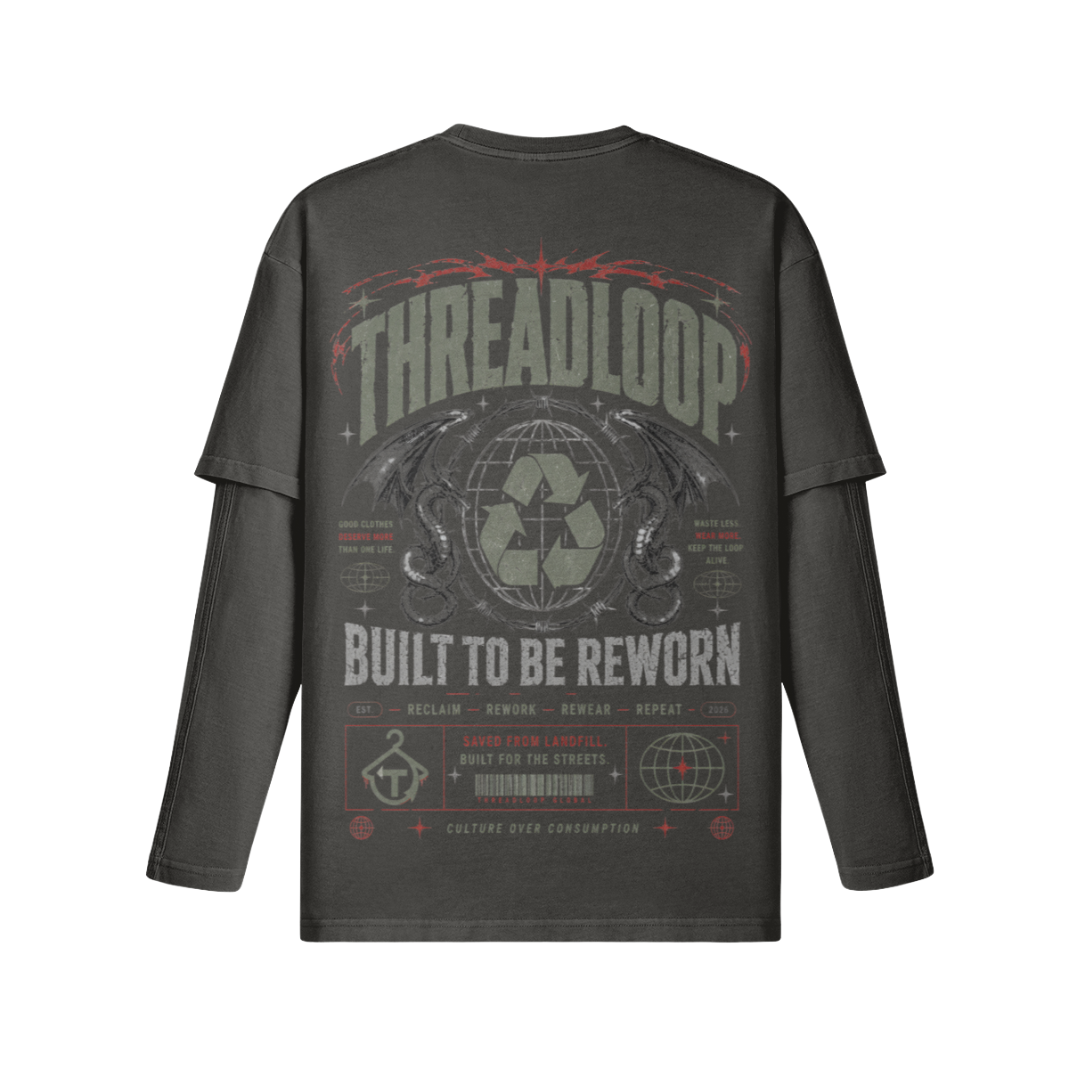Rewrite the Future Faux Layered Long Sleeve