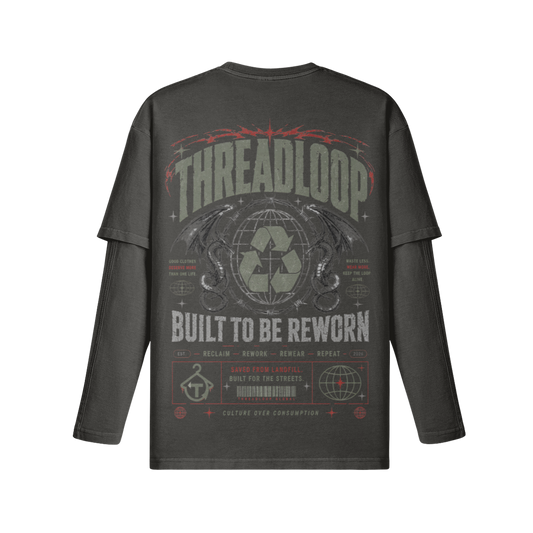 Rewrite the Future Faux Layered Long Sleeve