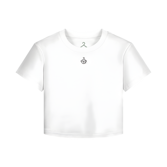 Core Embroidered Logo Crop